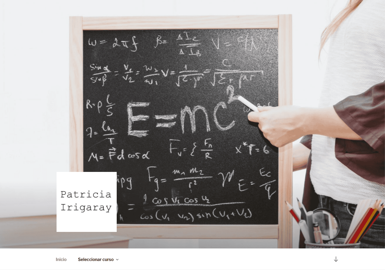 Screenshot of patriciairigaray.com
