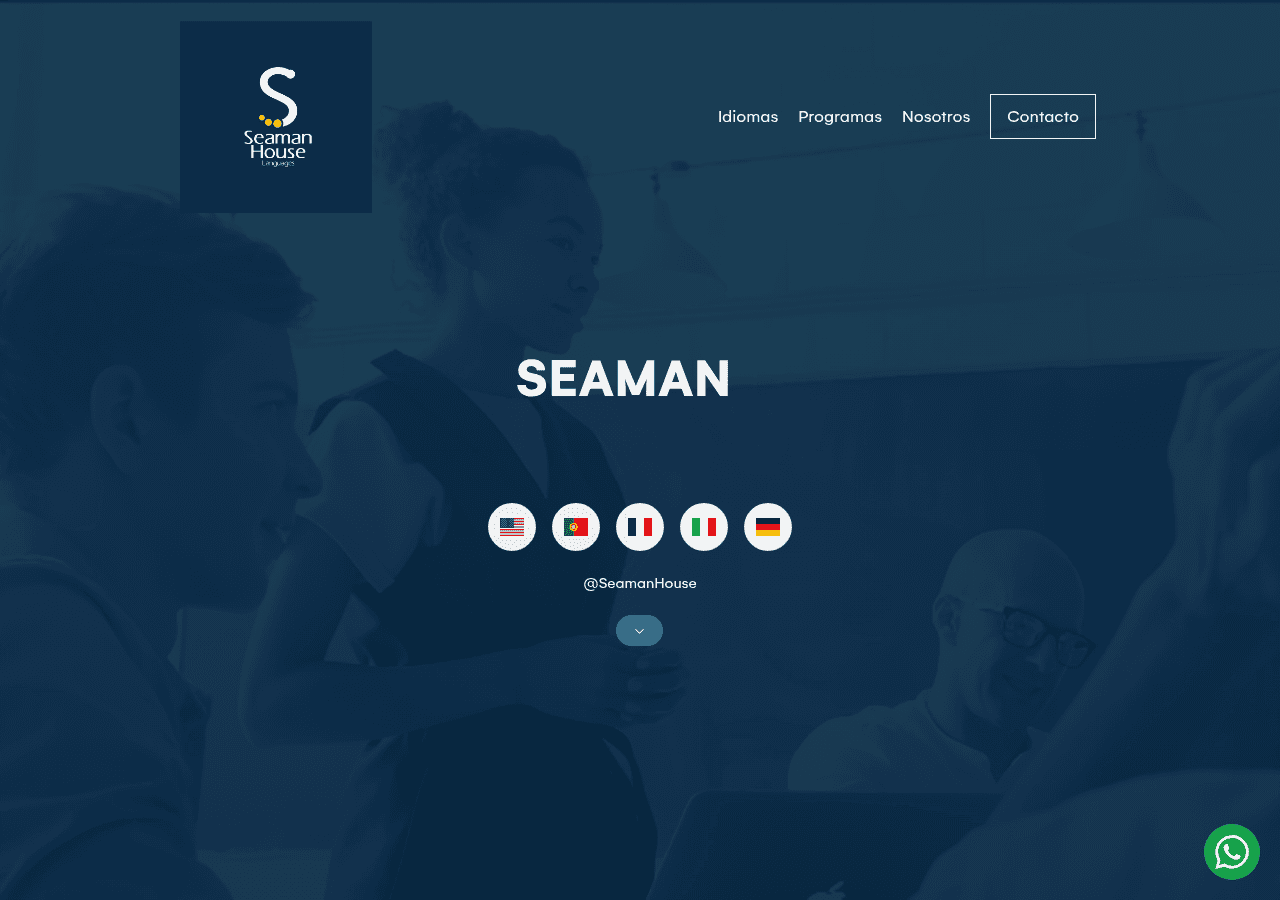 Screenshot of seamanhouselanguages.com