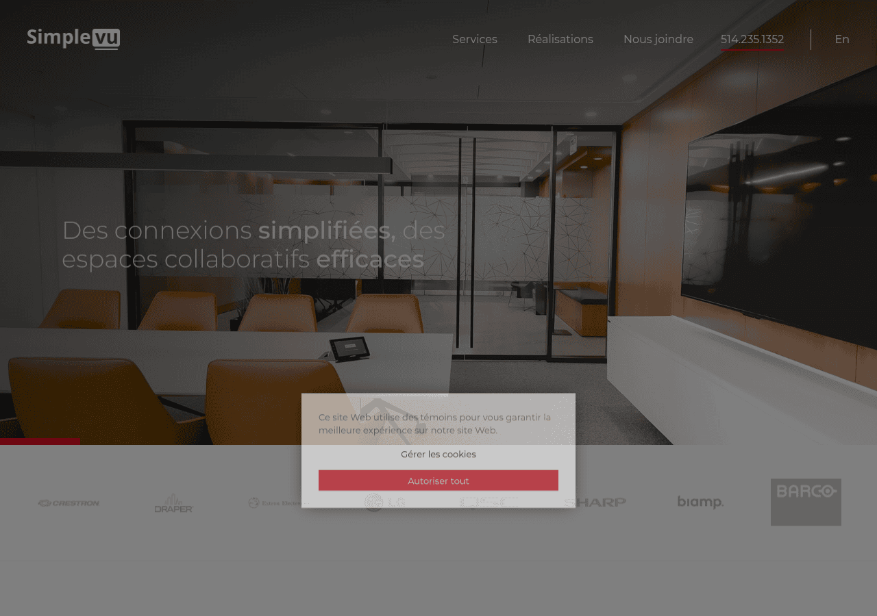 Screenshot of simplevu.com