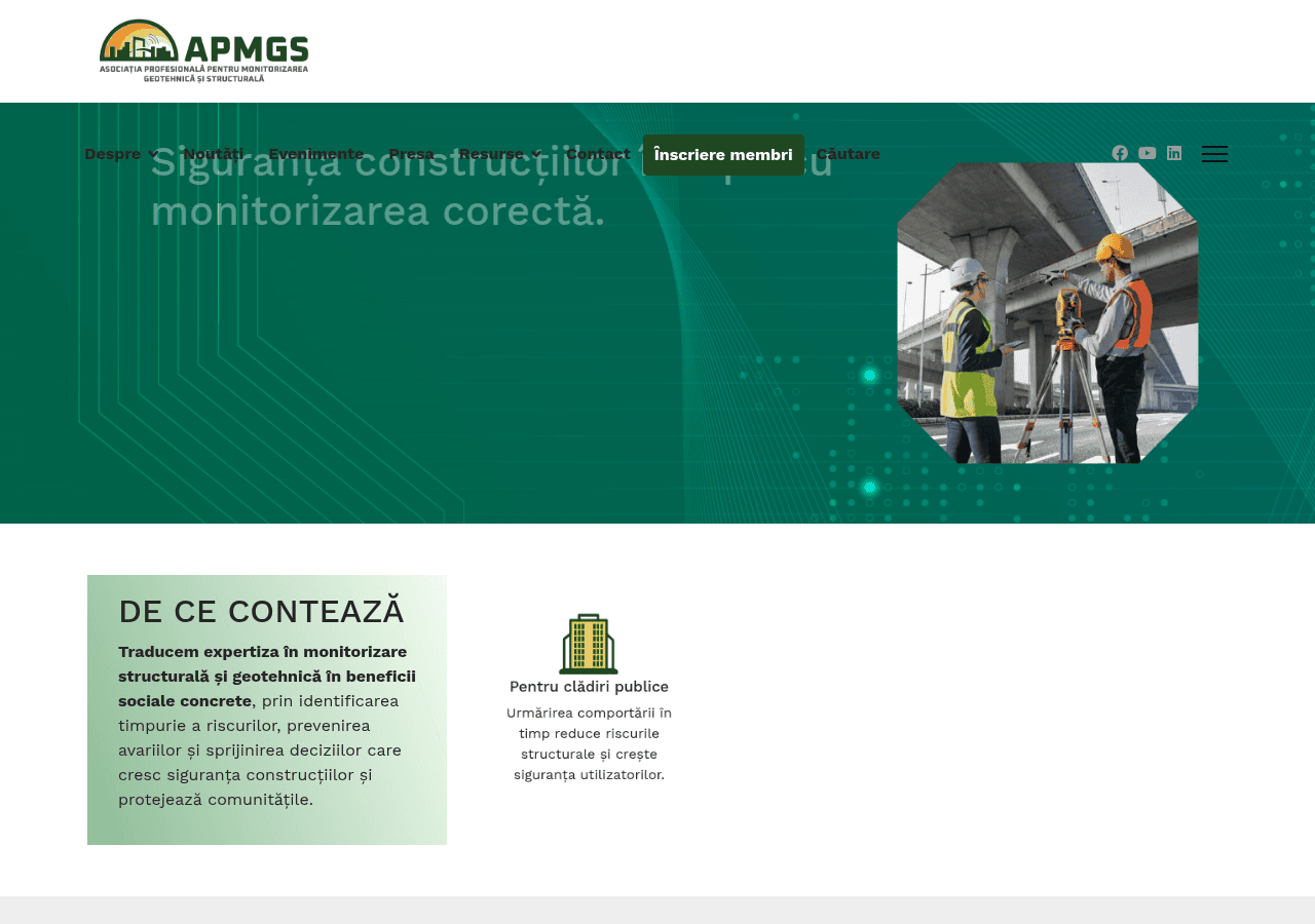 Screenshot of apmgs.ro