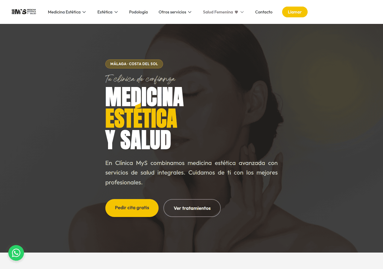 Screenshot of clinicamys.com