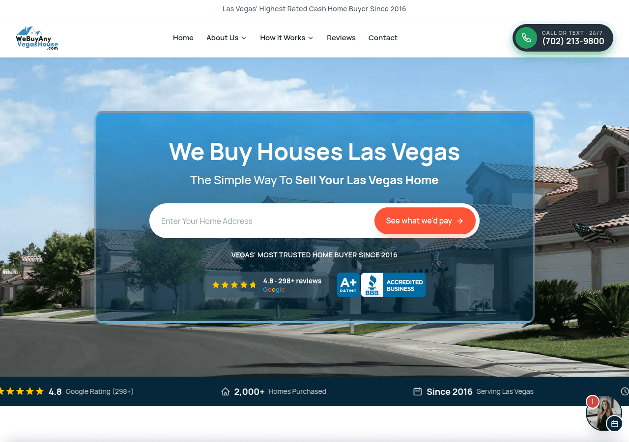 Screenshot of webuyanyvegashouse.com