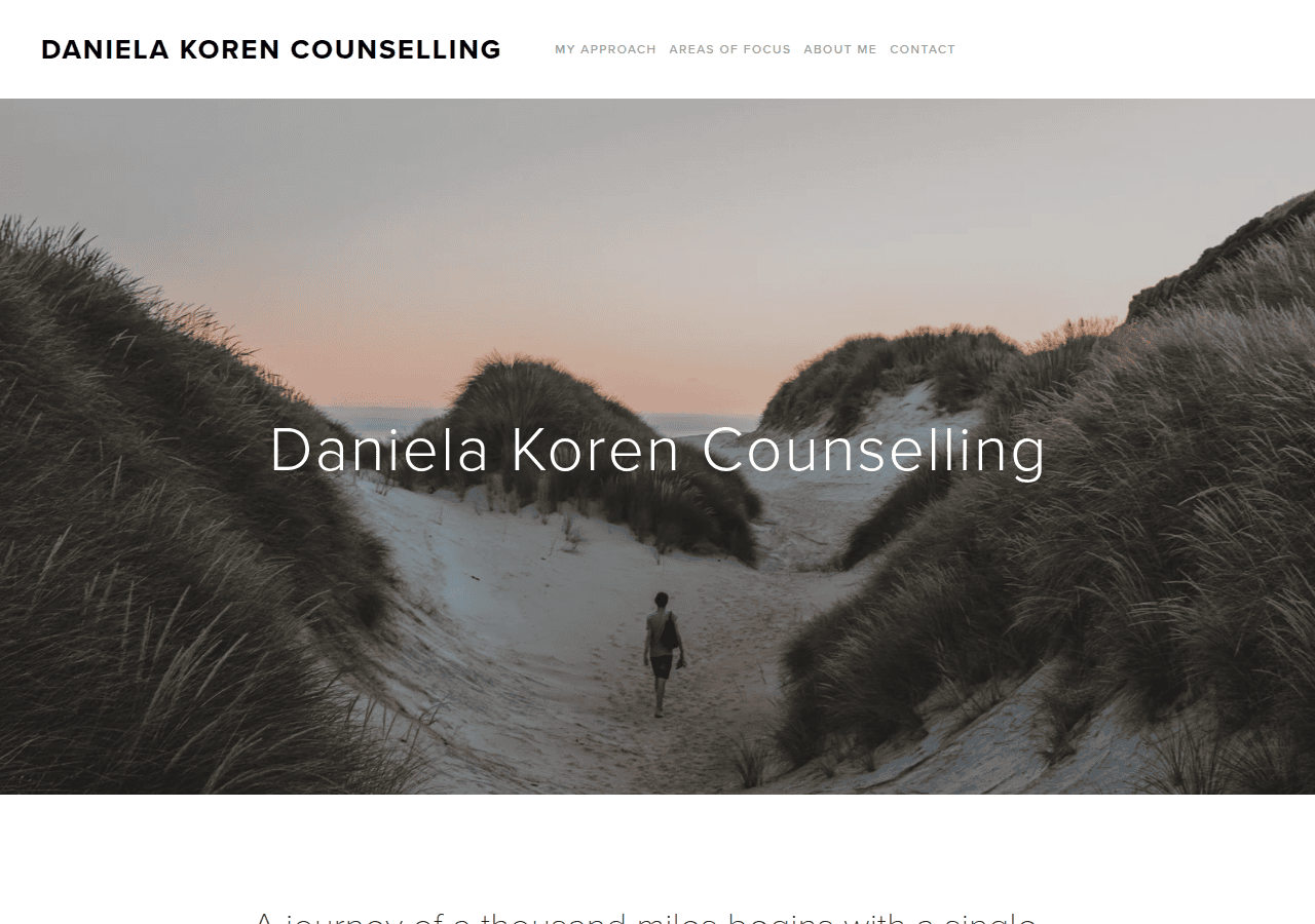Screenshot of dkcounselling.com.au