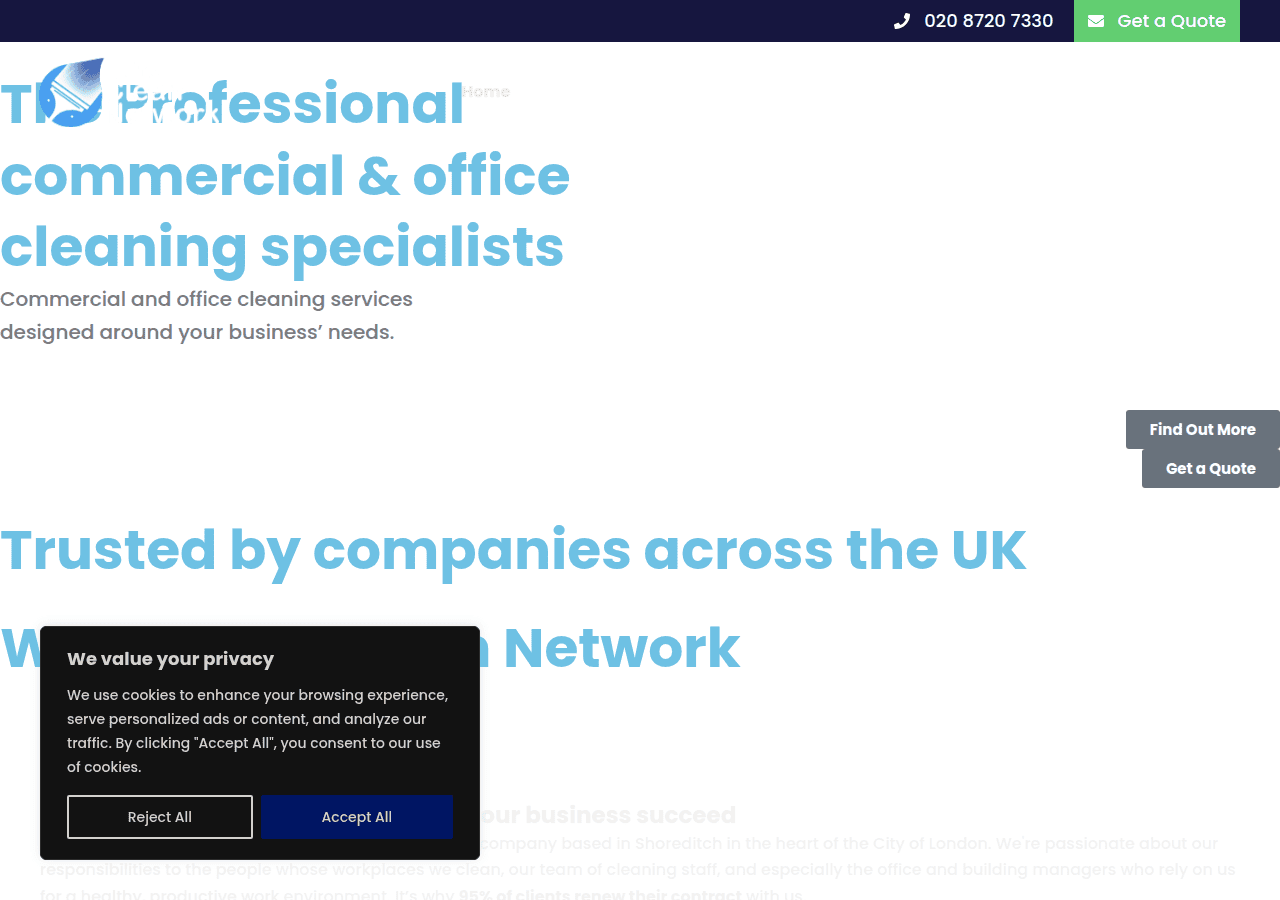 Screenshot of cleannetwork.co.uk