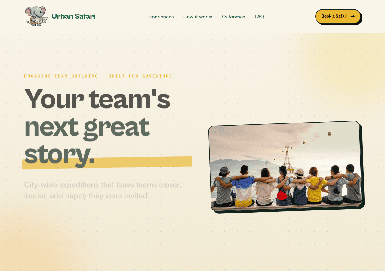Screenshot of urbansafari.app