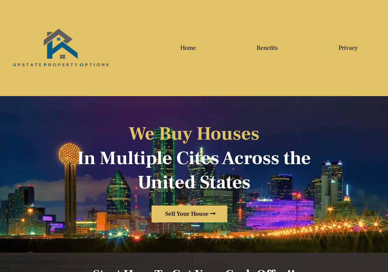 Screenshot of upstatepropertyoptions.com