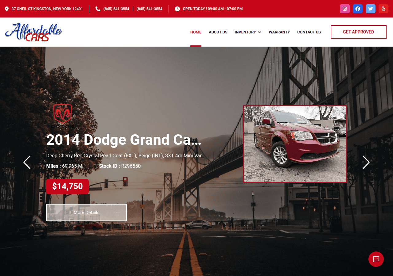 Screenshot of affordablecarsny.com