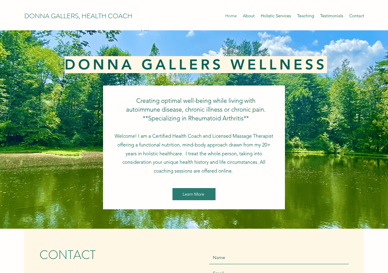Screenshot of donnagallers.com