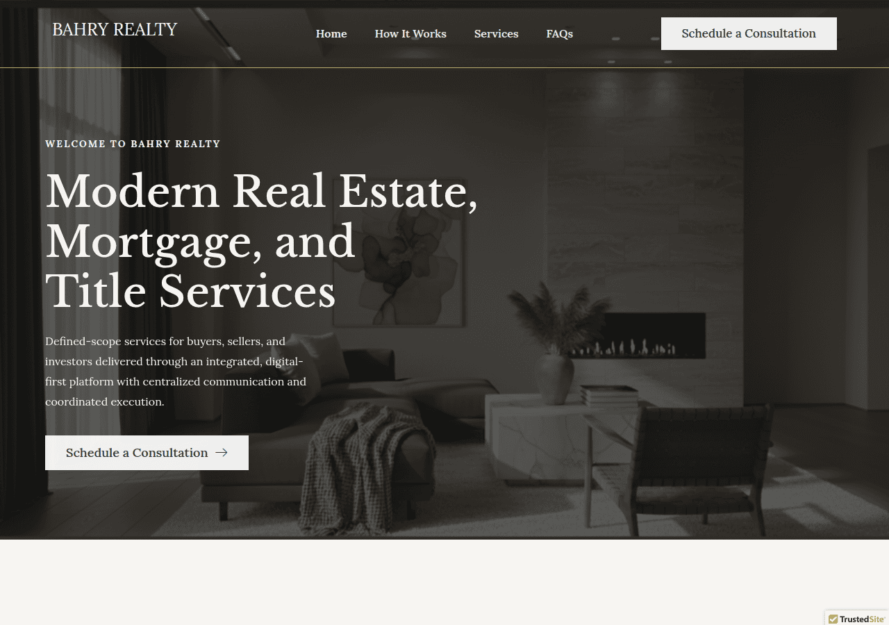 Screenshot of bahryrealty.com