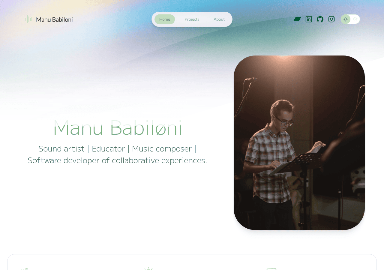 Screenshot of manubabiloni.com