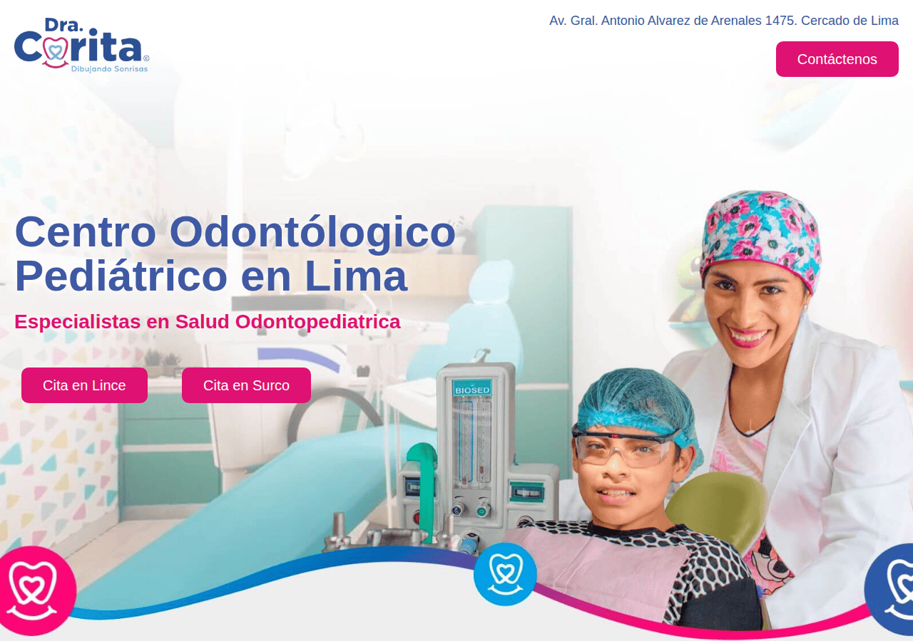 Screenshot of odontopediatraenlima.com