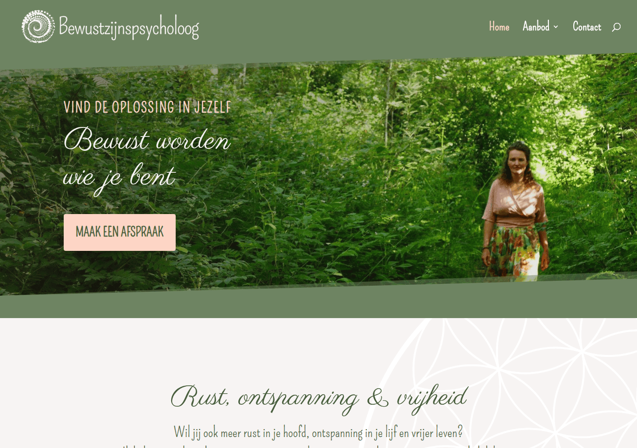 Screenshot of bewustzijnspsycholoog.nl