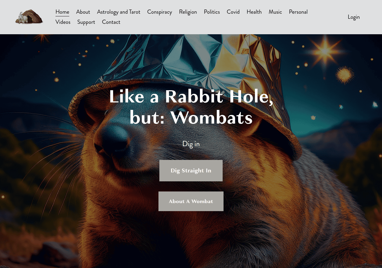 Screenshot of downthewombathole.com