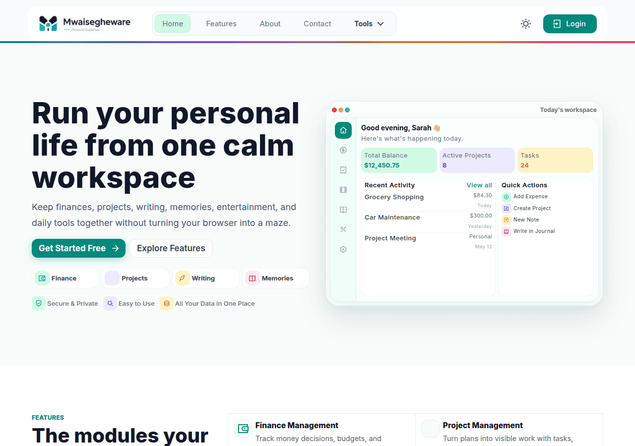 Screenshot of mwaisegheware.com