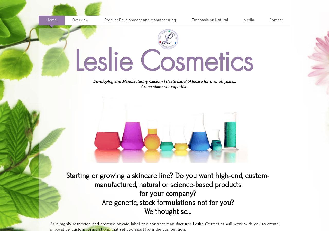 Screenshot of lesliecosmetics.ca