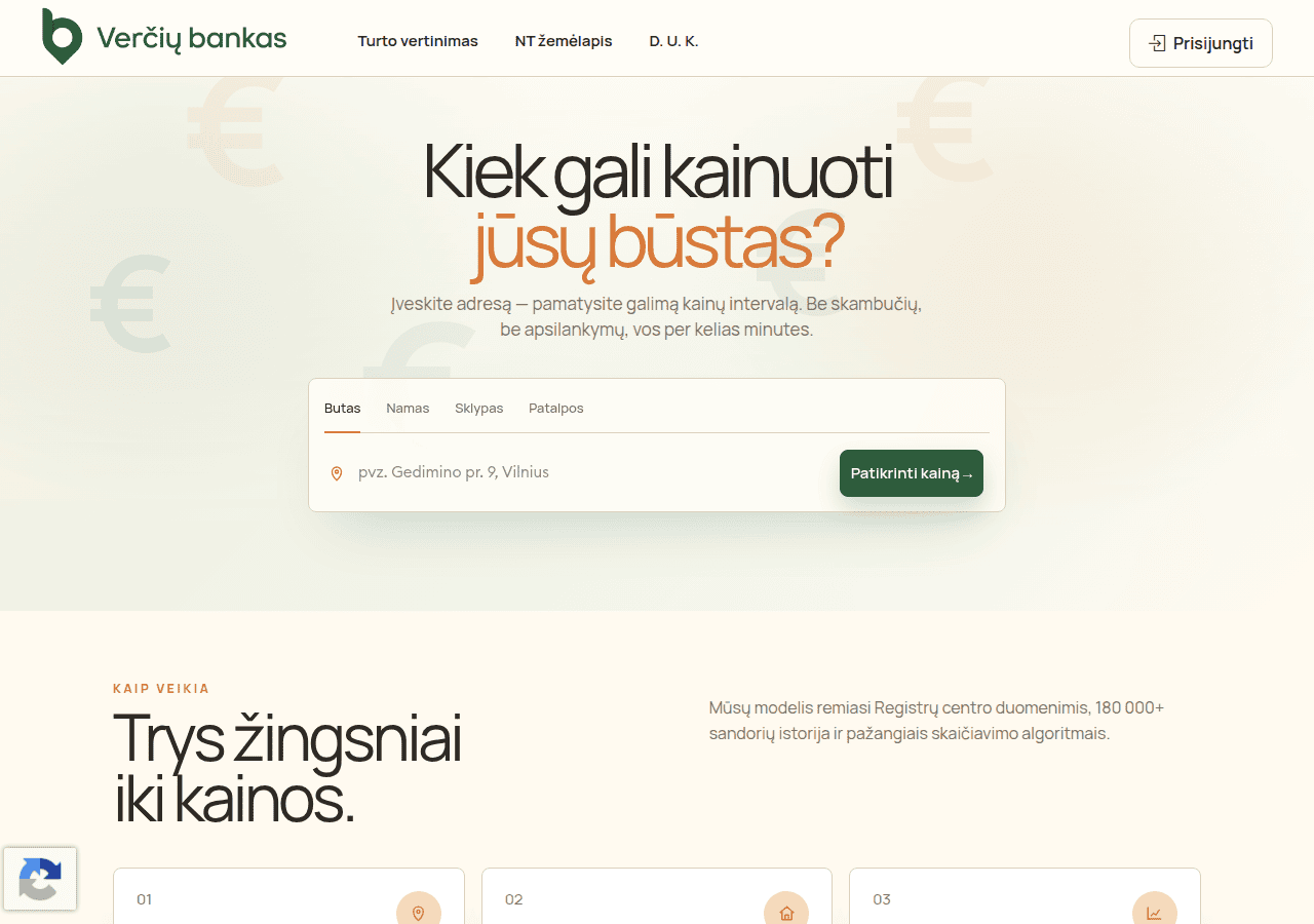 Screenshot of verciubankas.lt