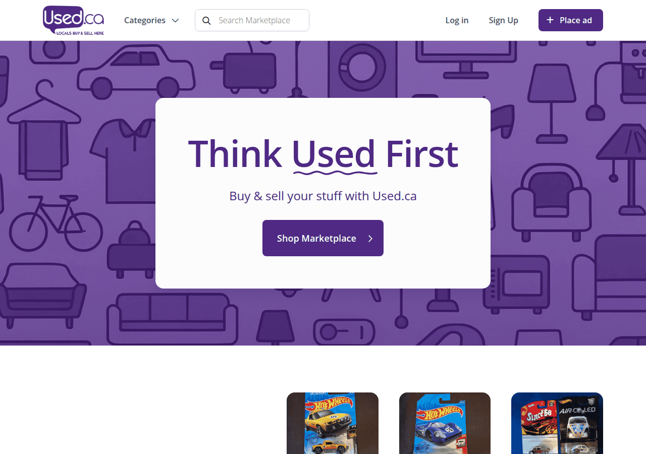 Screenshot of used.ca