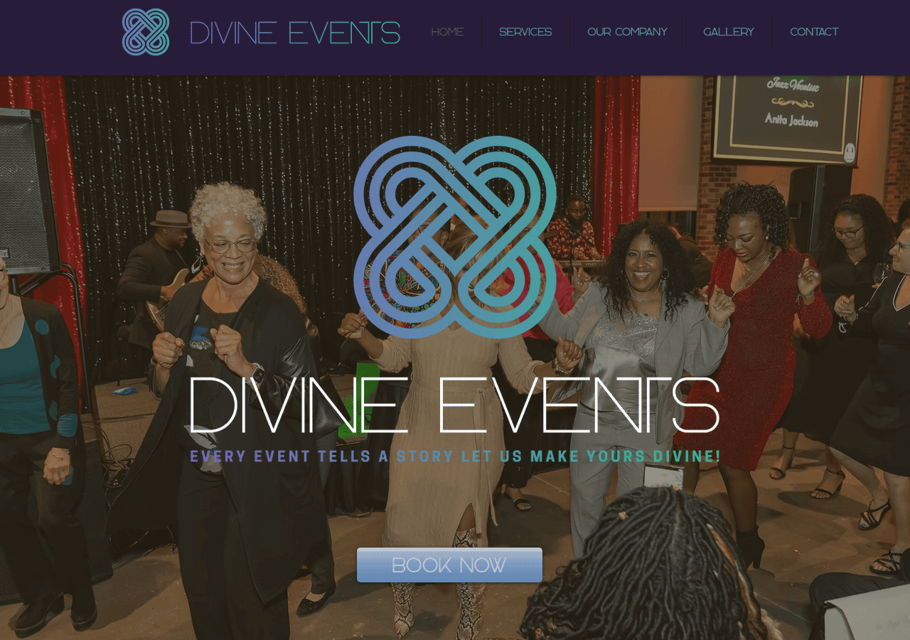 Screenshot of divineeventsstl.com