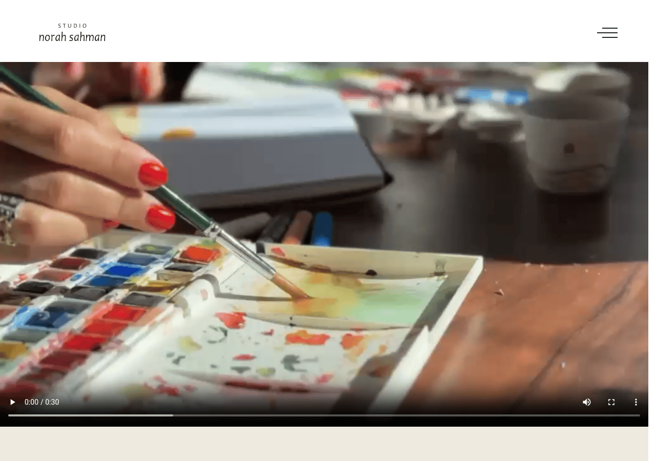 Screenshot of studionorahsahman.com