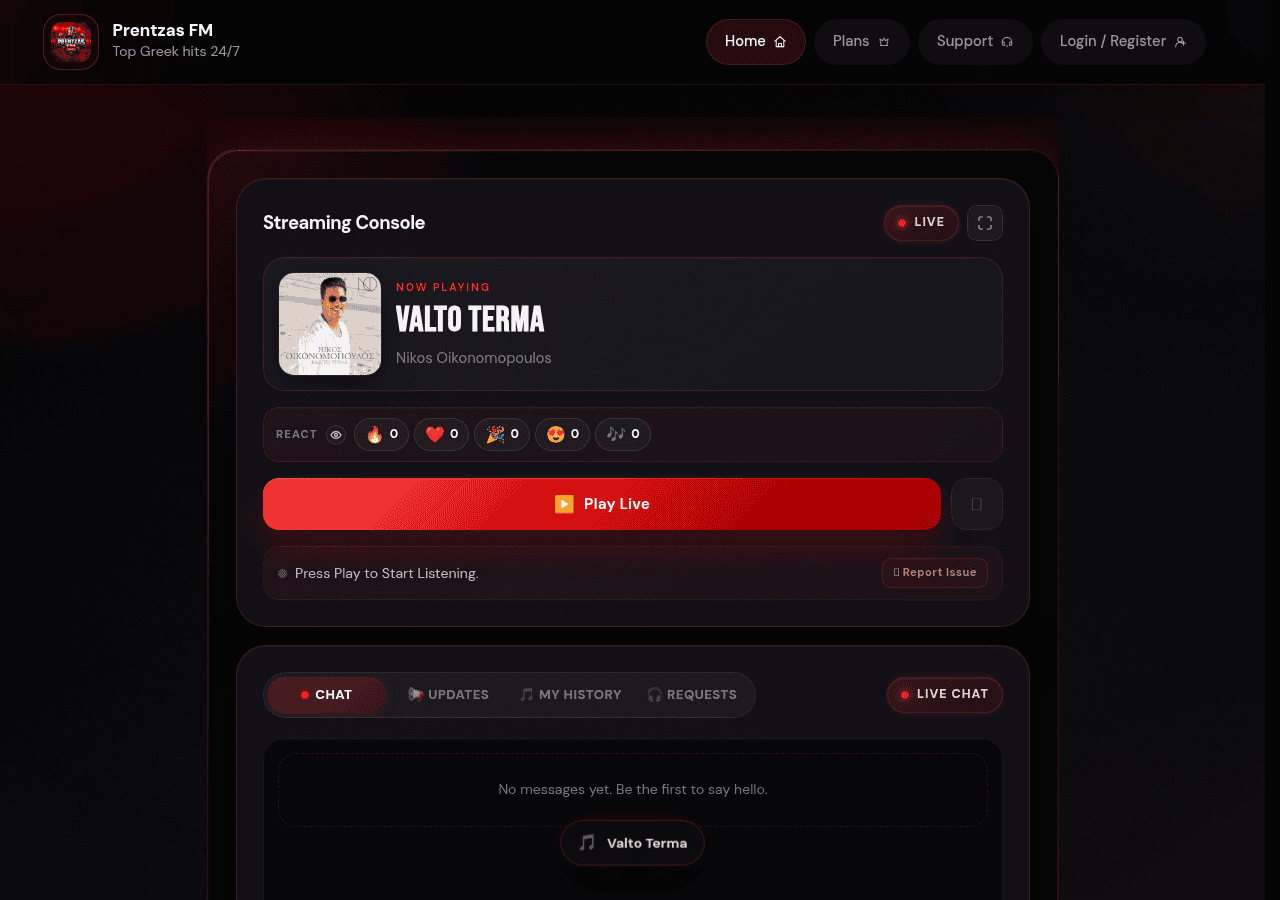 Screenshot of prentzas.space