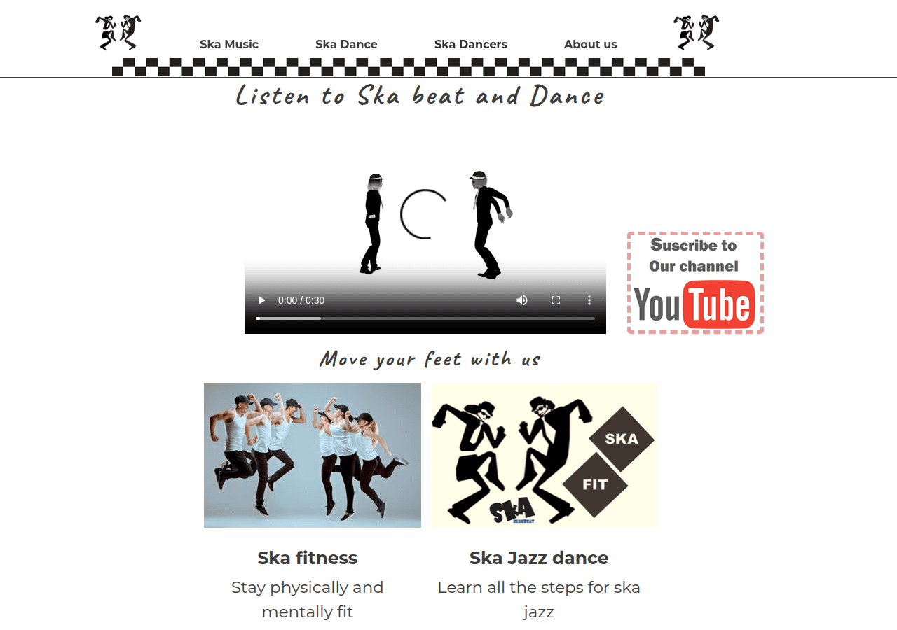Screenshot of skadancers.com