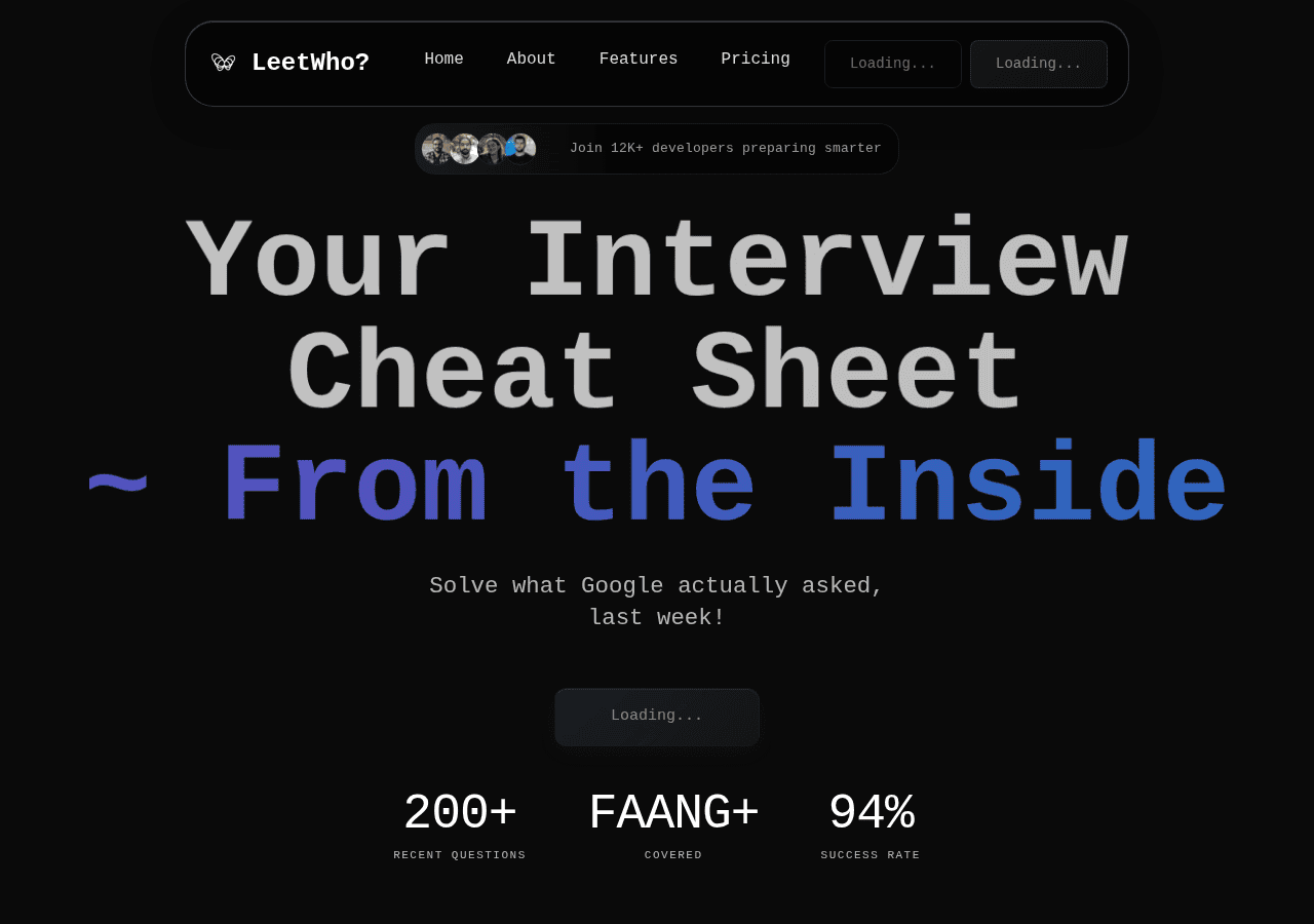 Screenshot of leetwho.com