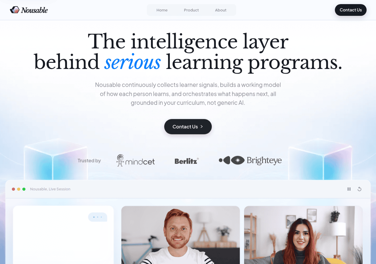 Screenshot of nousable.com
