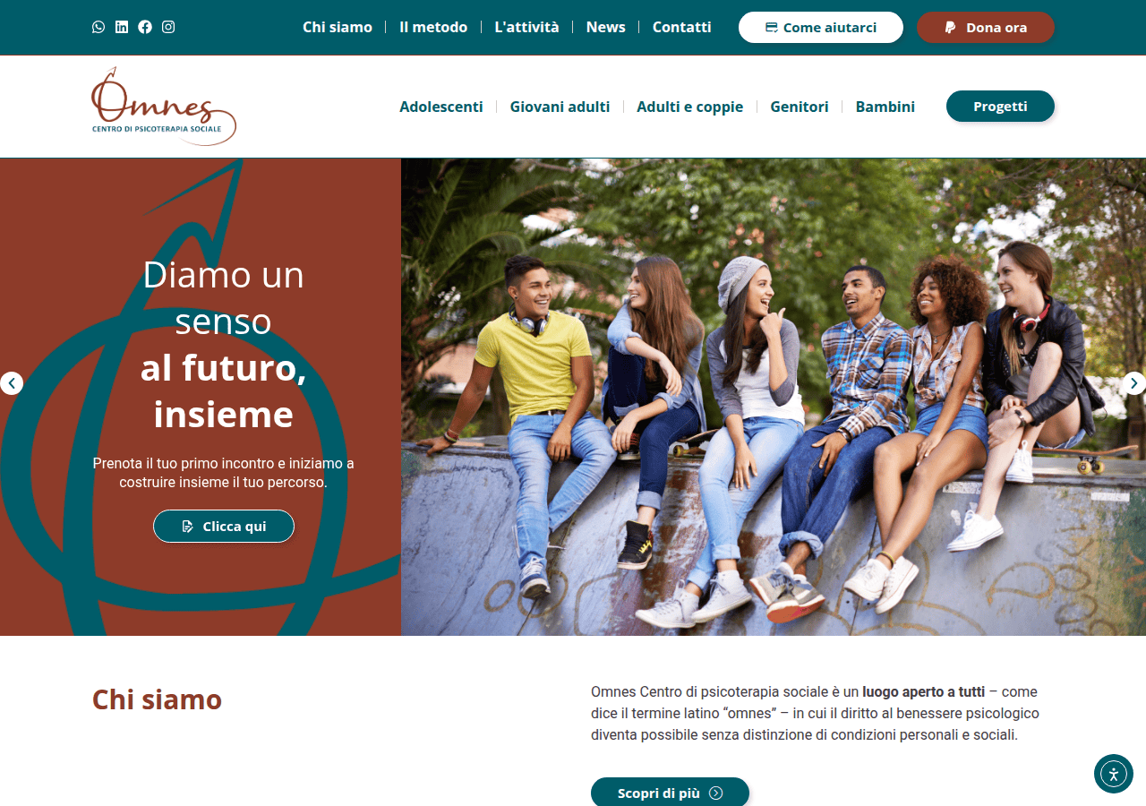 Screenshot of omnesmilano.it