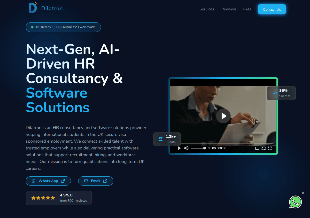 Screenshot of dilatron.uk