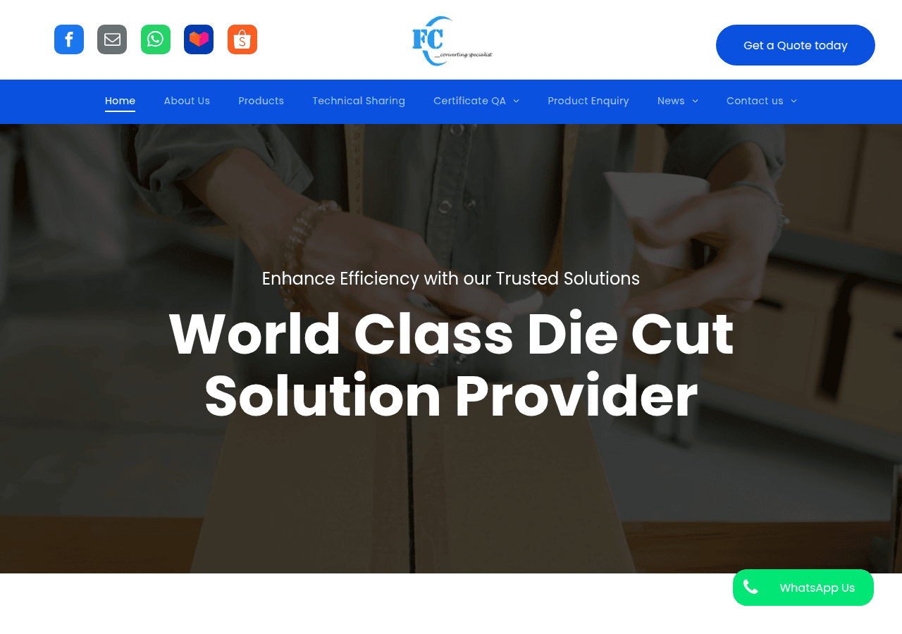 Screenshot of firstconverting.com.my