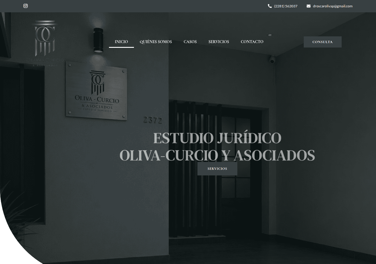 Screenshot of oliva-curcioyasociados.com