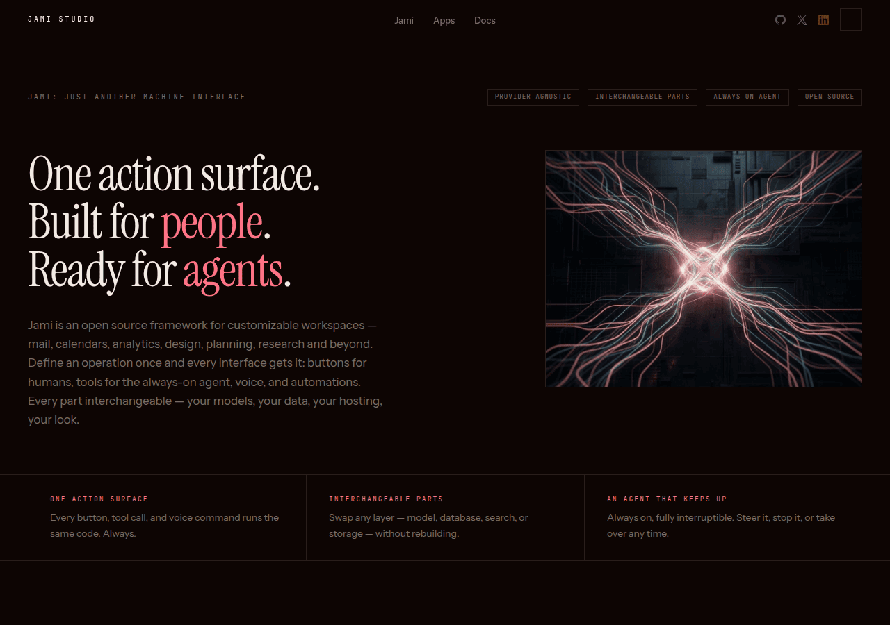 Screenshot of jami.studio