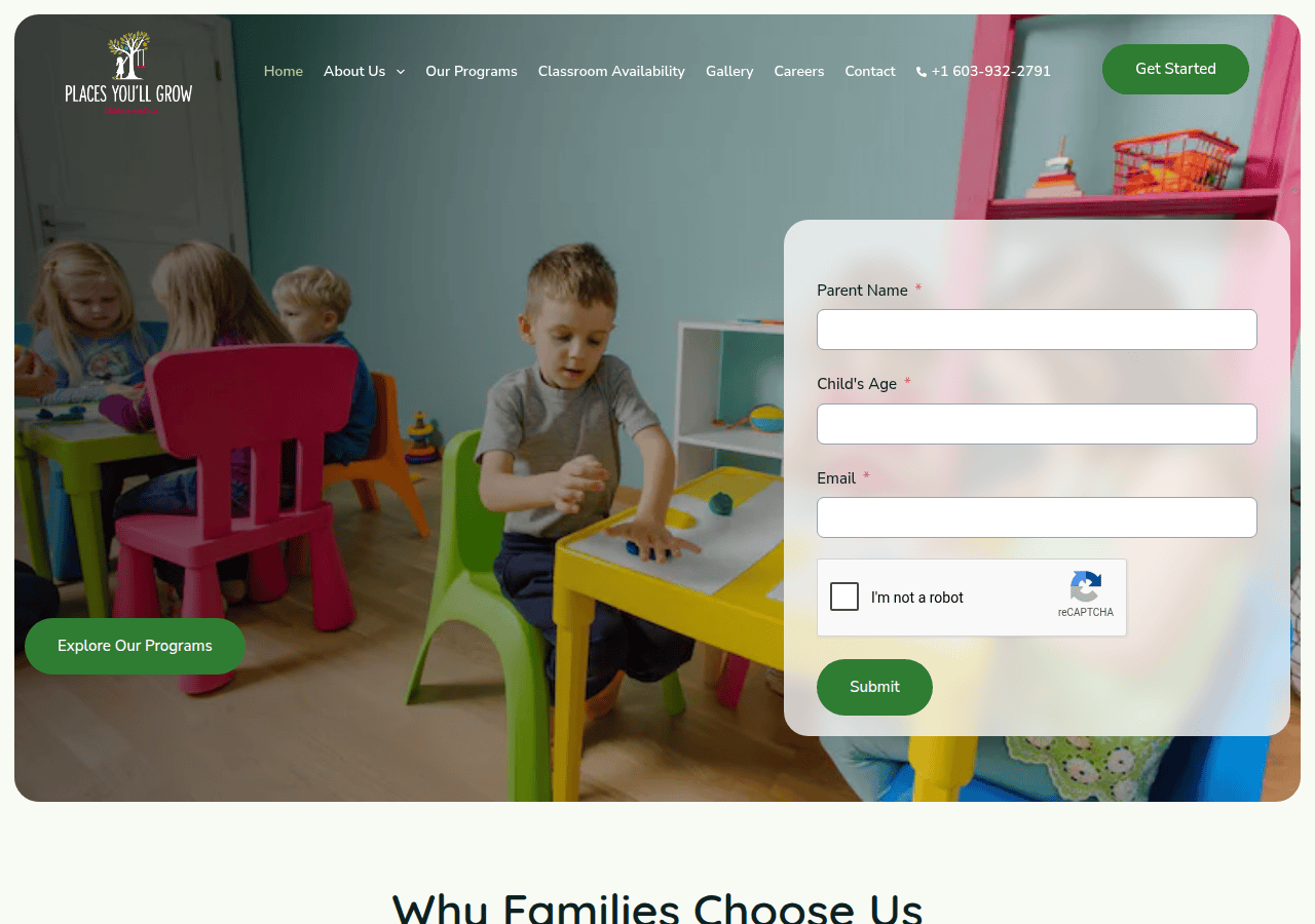 Screenshot of placesyoullgrow.com