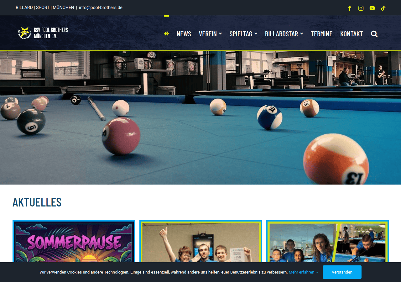 Screenshot of pool-brothers.de
