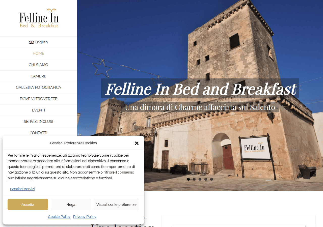 Screenshot of fellinebnb.it