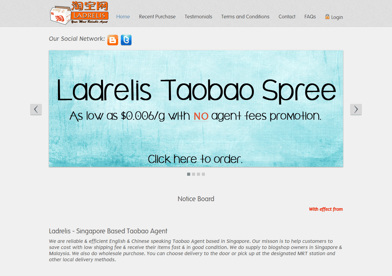 Screenshot of ladrelis.com