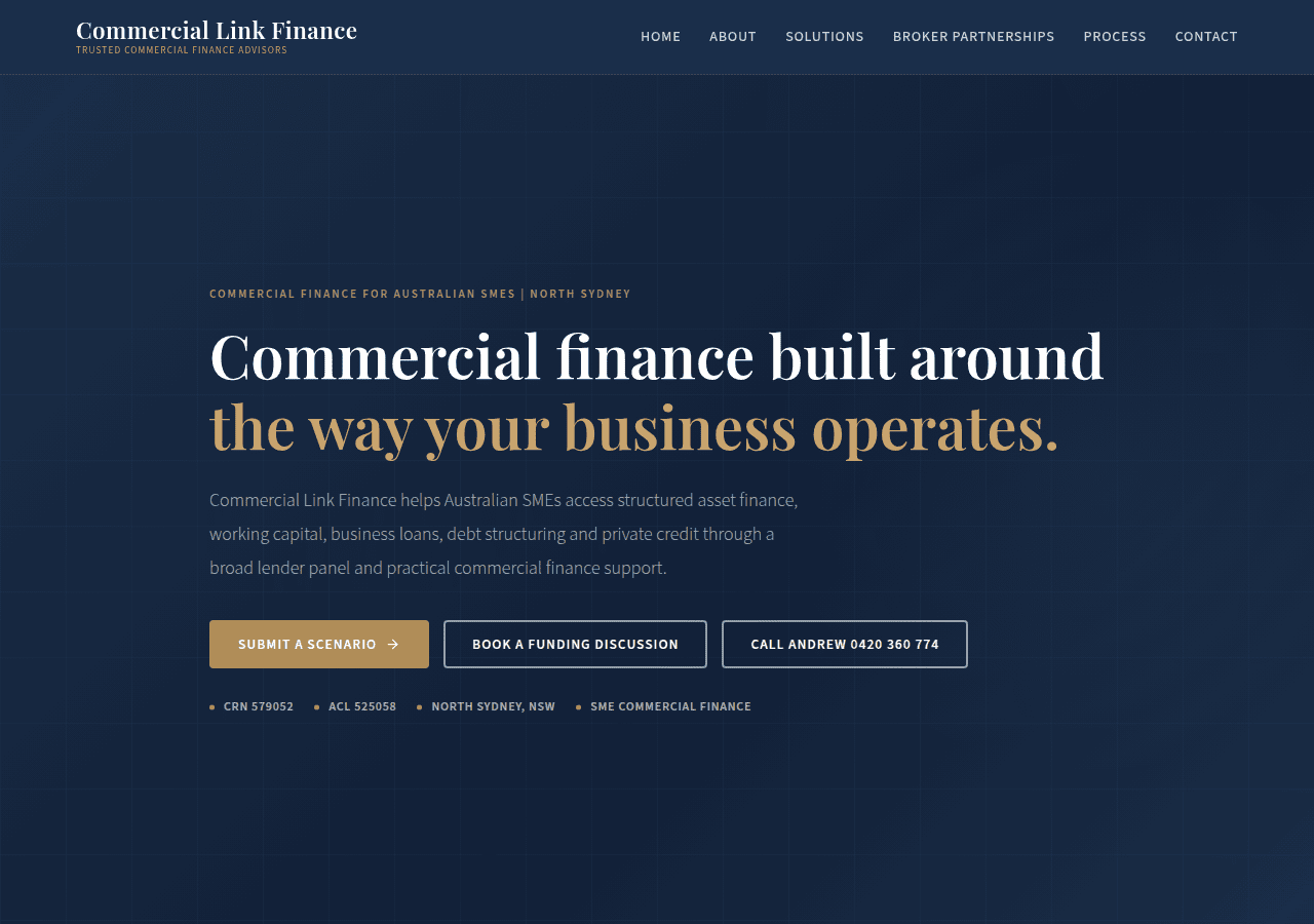 Screenshot of commlinkfin.com.au