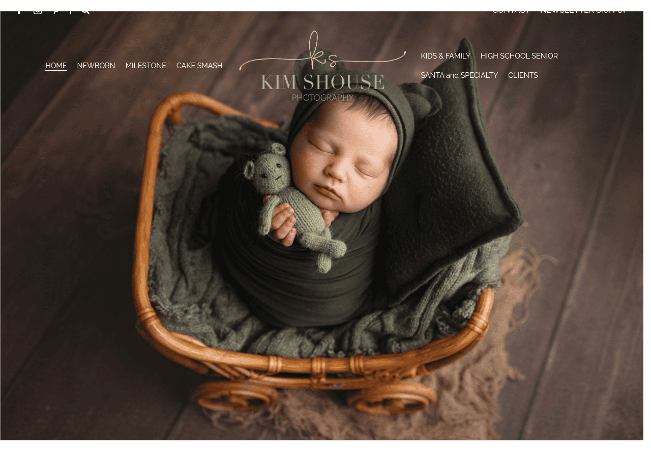 Screenshot of kimshousephotography.com