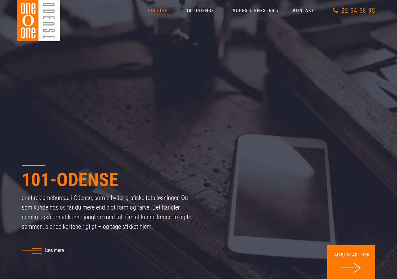 Screenshot of 101-odense.dk