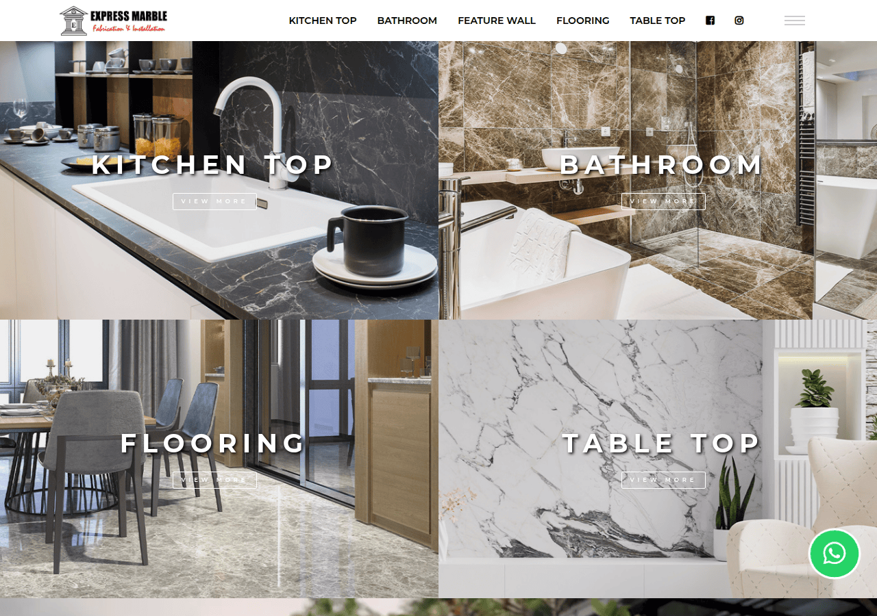 Screenshot of express-marble.com