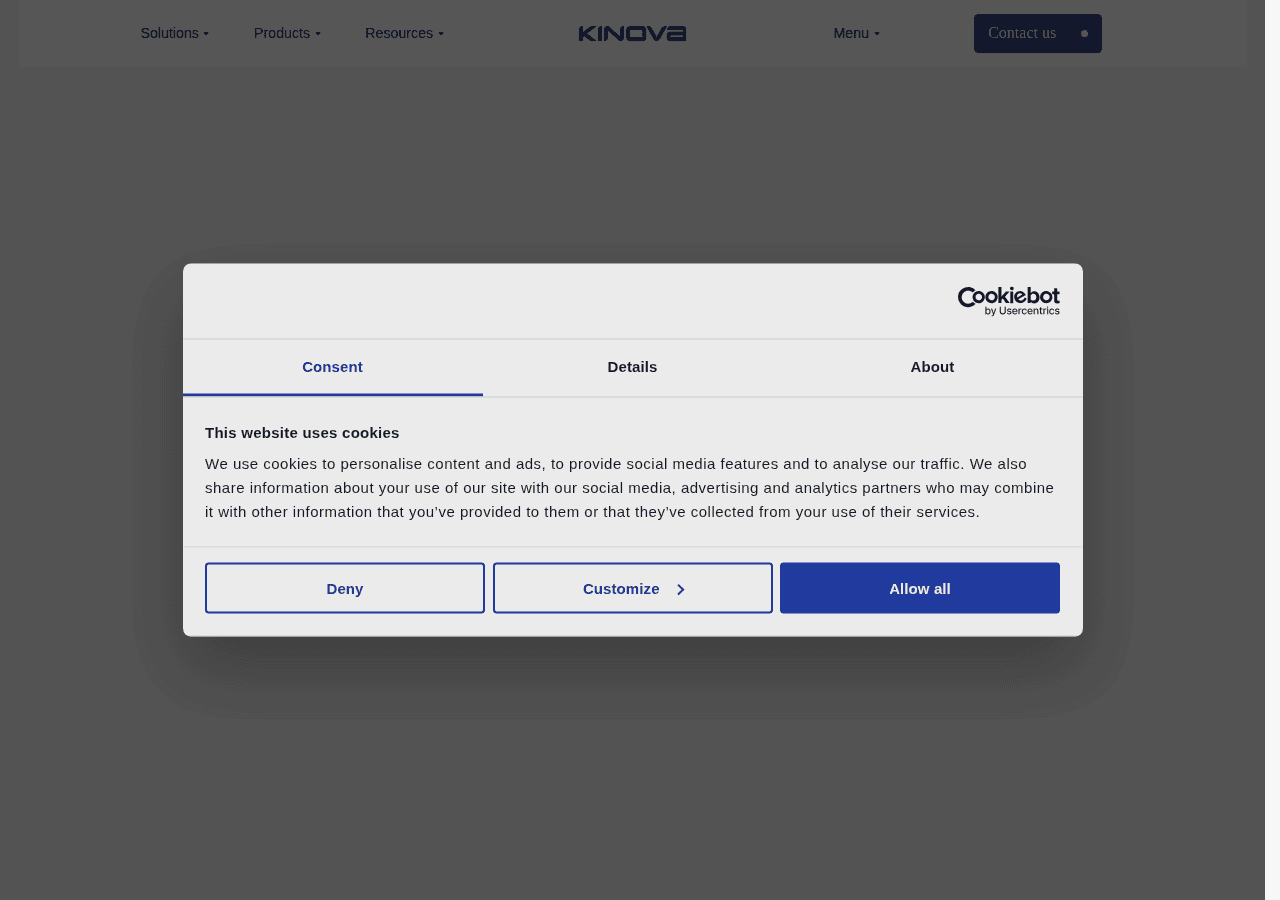 Screenshot of kinovarobotics.com