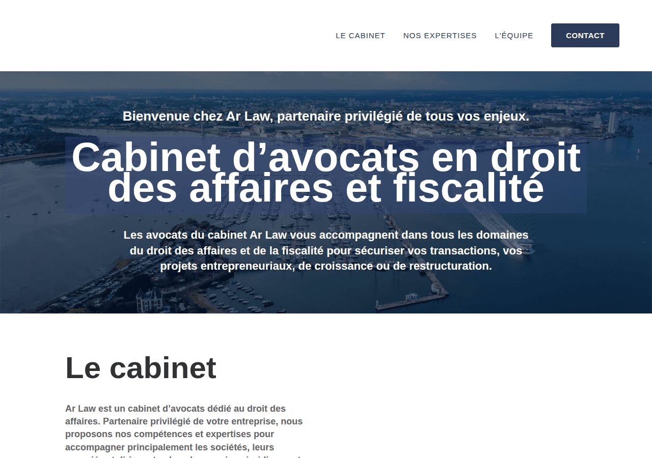 Screenshot of ar-law.fr