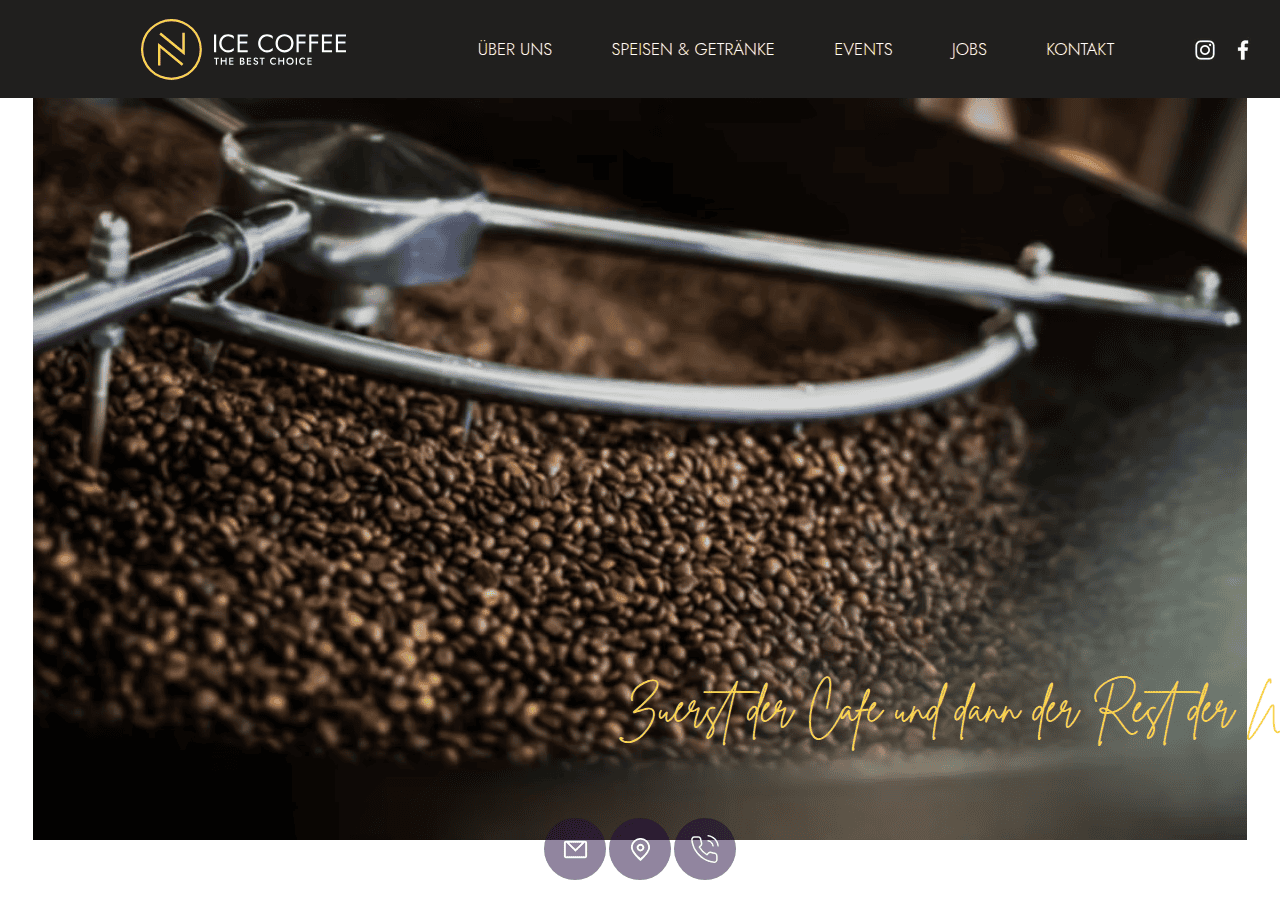 Screenshot of nice-coffee.shop