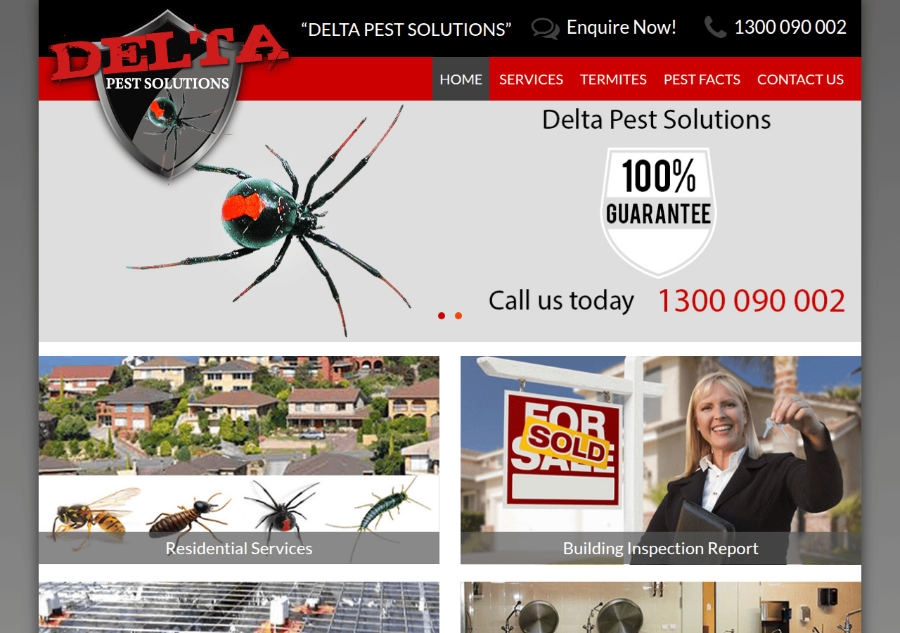 Screenshot of deltapestsolutions.com.au