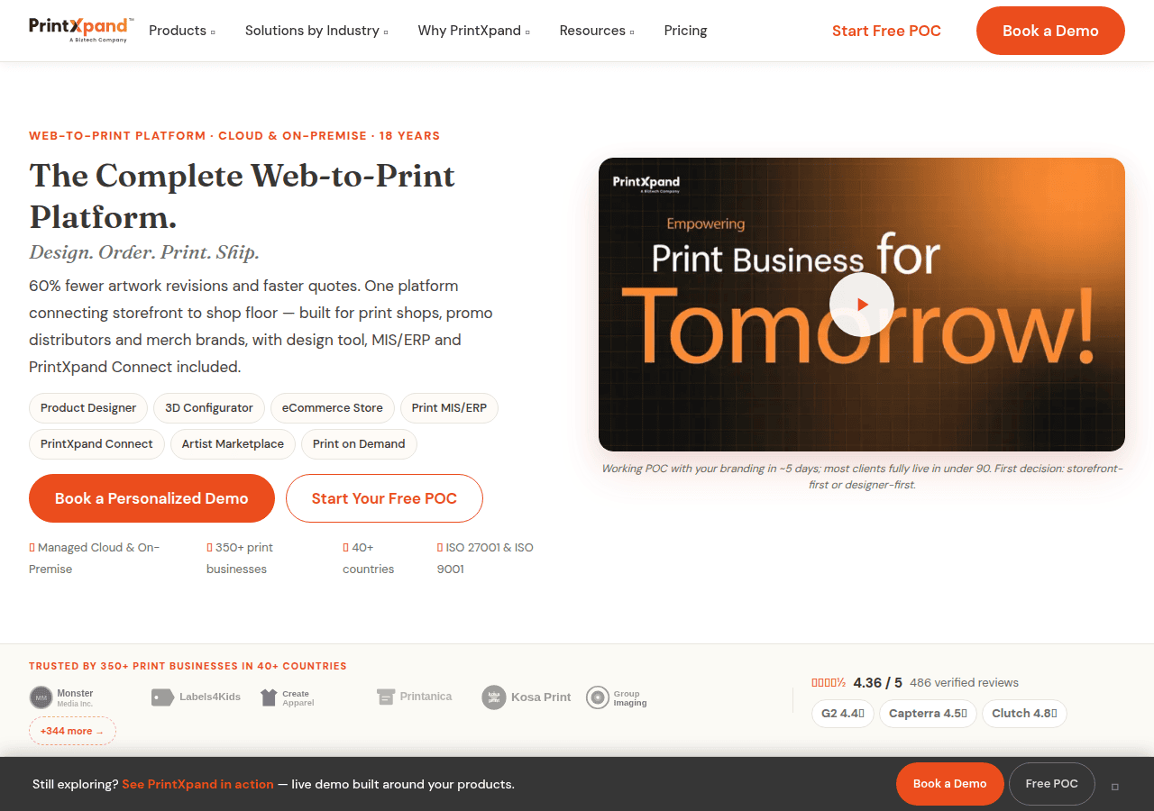 Screenshot of printxpand.com