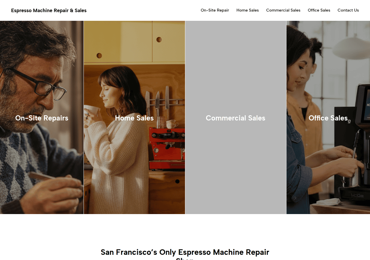 Screenshot of sf-espresso.com