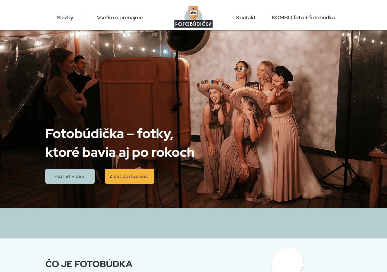 Screenshot of fotobudicka.sk