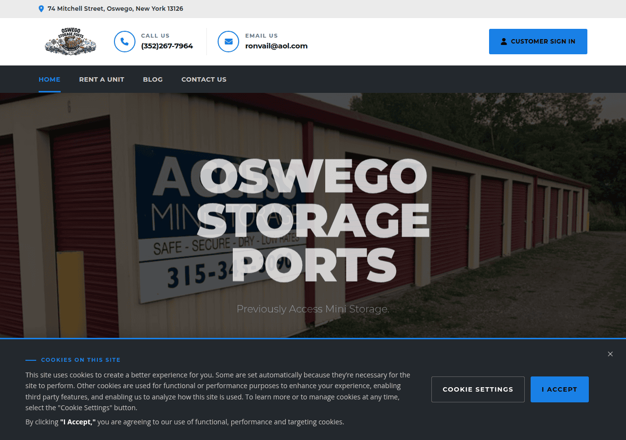 Screenshot of accessminioswego.com