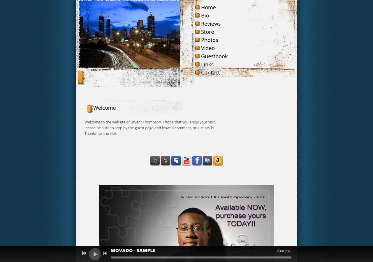 Screenshot of bryantthompson.com