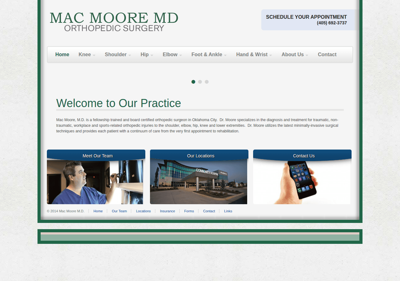Screenshot of macmooremd.com